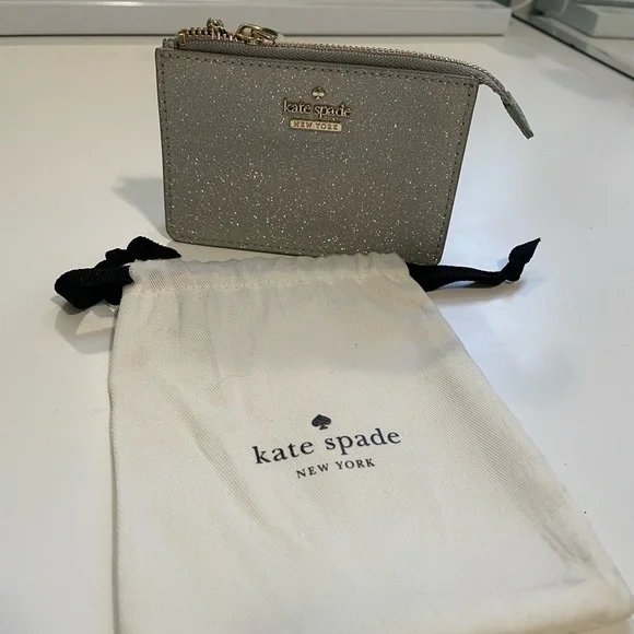 Kate spade glitter keychain wallet hotsell